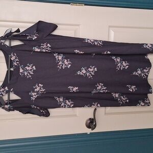 Floral Cold Shoulder Dress